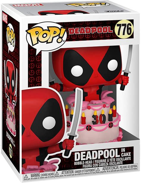 Pop Marvel Deadpool 30th Deadpool In Cake Universo Funko Planeta