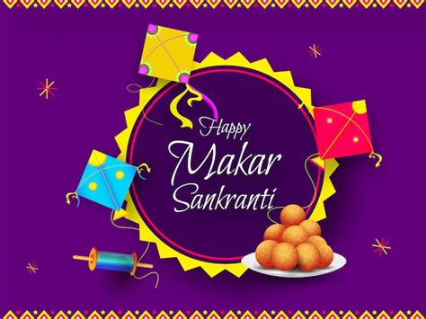 Premium Vector Happy Makar Sankranti Festival Celebration Greeting Card