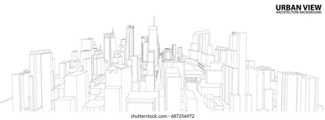 Cityscape Vector Sketch Architecture Illustration Stock Vector Royalty