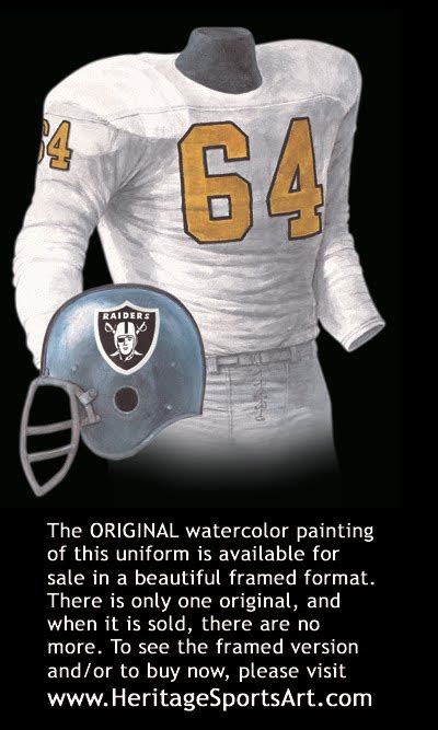 Official store of the nfl · sign up & save 10% · shop all 32 teams Oakland Raiders Uniform and Team History | Heritage ...