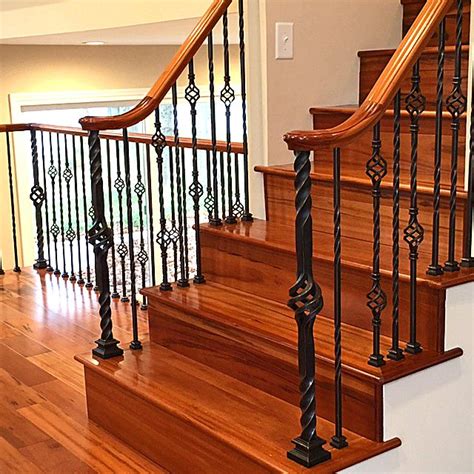 Newels are the pieces in stairways where the handrails are firmly mounted and then the newel is mounted. Wrought Iron Newel Posts - Rona Mantar
