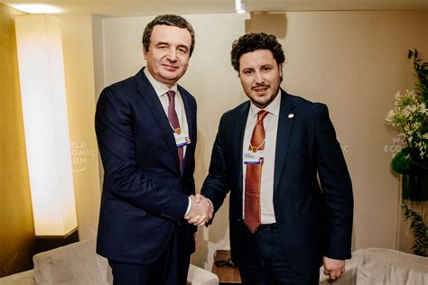 Abazović Meets Prime Minister Of Kosovo Albin Kurti