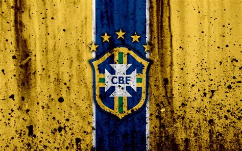 Download Emblem Logo Soccer Brazil Brazil National Football Team Sports 4k Ultra Hd Wallpaper