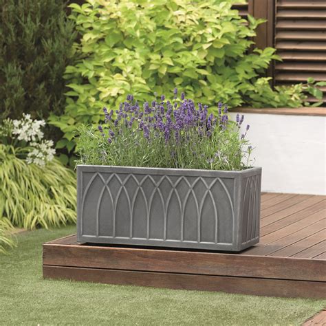 The tricoya is a sheet product version of the accoya. Stewart Versailles Trough Planter in Pewter - 70cm - £25.99 | Garden4Less UK Shop