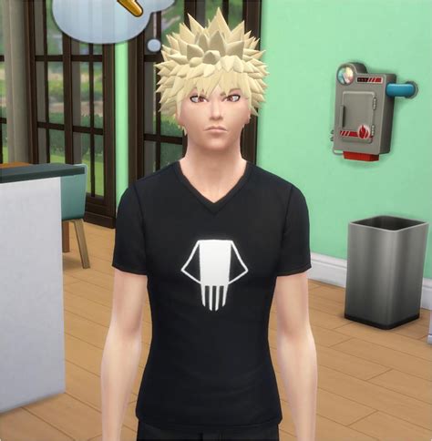 Bakugo Hair In 2021 Sims 4 Anime Sims 4 Sims 4 Game Images And Photos