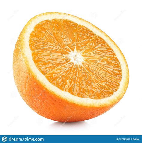 Half Of Perfectly Retouched Orange Fruit Stock Photo Image Of Closeup