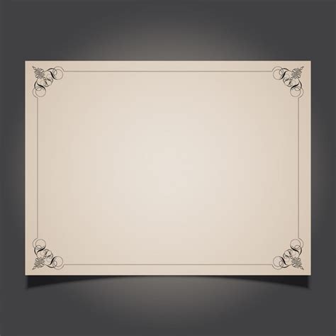 Decorative Border Card Vector Free Download