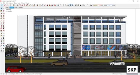 Sketchup Office Building 149 3d Model Cgtrader