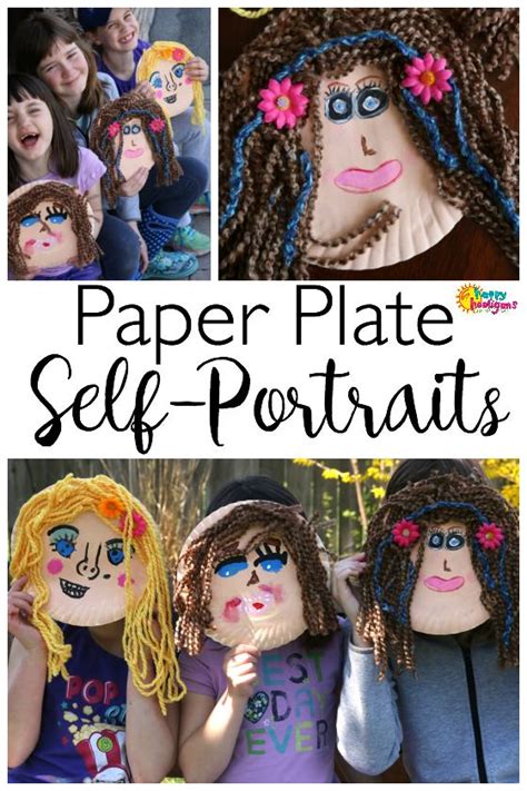 Terrific Paper Plate Self Portrait Craft For Kids Happy Hooligans