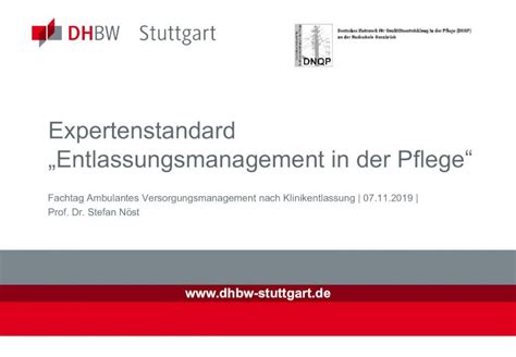 PDF Expertenstandard Entlassungsmanagement In Der Pflege Warum