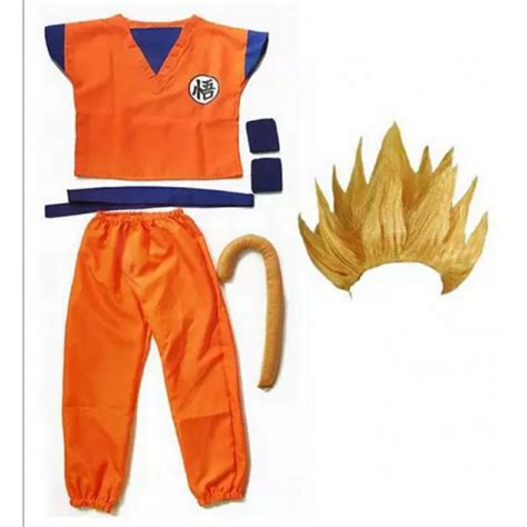 Disfraz Completo Son Goku Infantil Dragon Ball