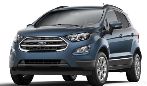 2021 Ford Ecosport Gains New Blue Metallic Color First Look
