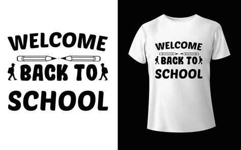 Welcome Back To School T Shirt Design School Vector T Shirt 8088635