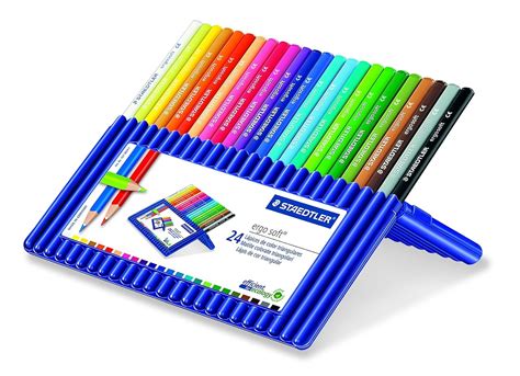 Staedtler 132958 Ergosoft Coloured Pencils Wallet Of 24