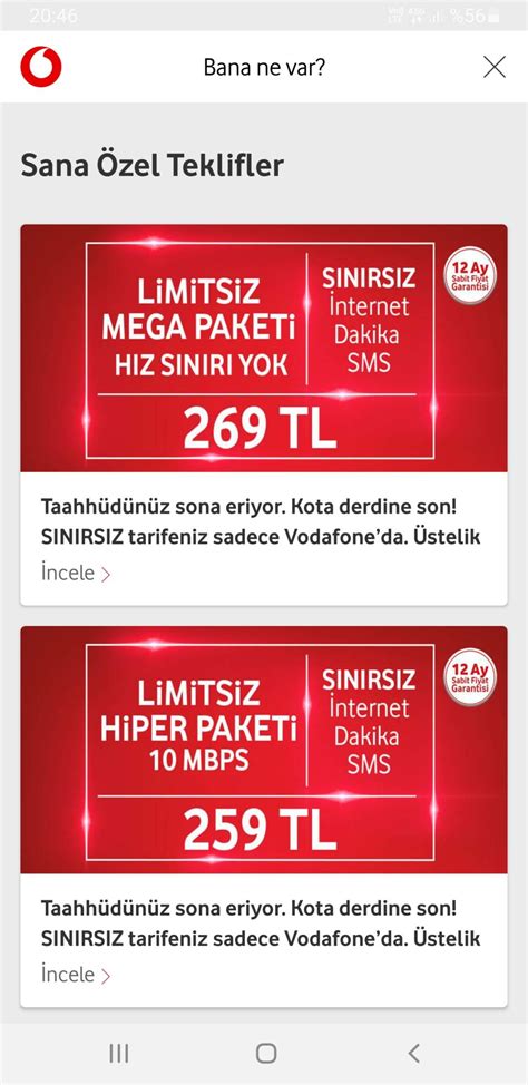 Vodafone Redlimitsiz Hiper Paketi Mega Paketi Sistem Hatası Artık Yeter