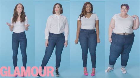 Women Sizes 0 Through 28 Try On The Same Jeans Glamour Check Out This