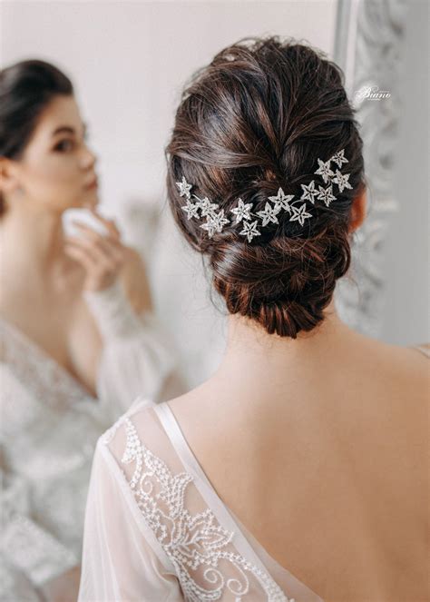 celestial hair accessory star hair pins celestial headpiece etsy bridesmaid hair pins