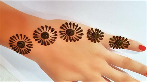 Easy Flower Mehandi Design Henna Design For Parties Functions