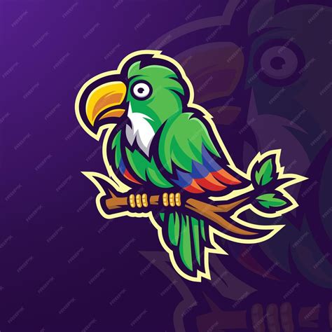Premium Vector Parrot Mascot Logo Design Vector With Modern Illustration