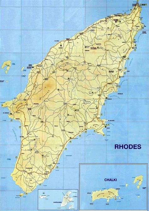Rhodes Map Map Of Rhodes Island Greece