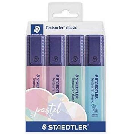 Staedtler Textsurfer Highlighter Classic Pastel Pack Of 4
