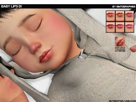 Baby Lips 01 Sims 4 Toddler Cc Sims 4 Sims 4 Children