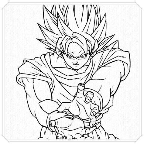 dibujos para colorear goku blue - 🥇 Dibujo imágenes