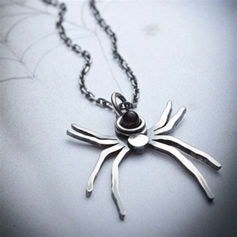 Widowsilver Spider Necklace By Missyindustry On Etsy Spider Necklace