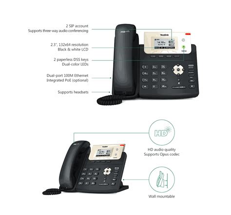 Yealink Sip T21p E2 Entry Level Ip Phone 2 Lines And Hd With Poe Sip