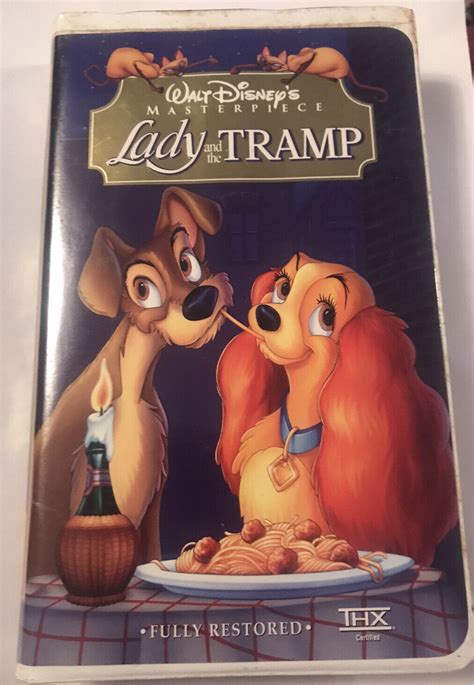 Walt Disneys Lady And The Tramp Vhs Masterpiece 14673 Clamshell Thx
