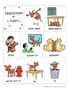 Gathering words behind them busy prepositions, always on the march. Preposition Poster by Tim's Printables | Teachers Pay Teachers