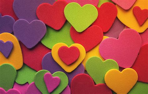 Colorful Valentine Love Heart Wallpapers Wallpaper Cave