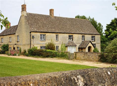 Photo About Traditional Cotswold Stone English Rural Farmhouse With