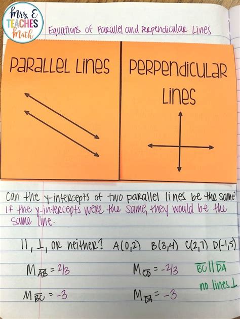 6 3 Write Equations Of Parallel And Perpendicular Lines Worksheet