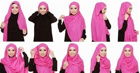 Cara pakai hijab segi empat simple dan cantik. Cara Pakai Tudung Bawal 60 Bidang
