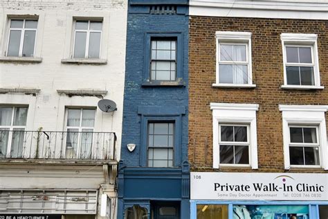Narrowest House In London Size Of Half Of Tennis Court Is Up For Sale