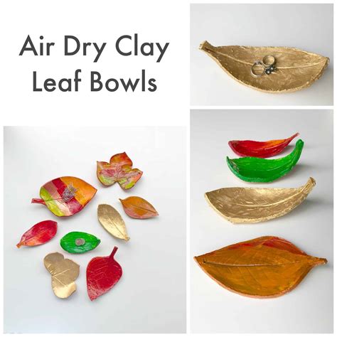 Diy Clay Leaf Bowls Emma Owl
