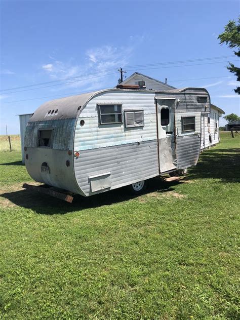 1956 Yellowstone Vintage Canned Ham Camper Trailer For Sale In Bryan