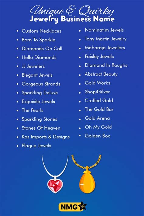 Jewelry Business Names Jewelry Business Names Generator List Of