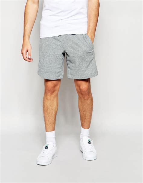 Puma Athletic Sweat Shorts In Gray For Men Lyst
