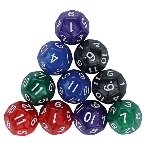 Dice For Trpg Game Dungeons Dragons Polyhedral D D Multi Sided Acrylic Dice Walmart Com
