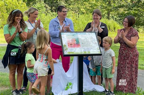 berks county public libraries and berks nature reveal bilingual storywalk at the nature place