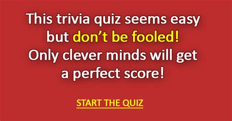 Basic Trivia Quiz Can You Get A Perfect Score