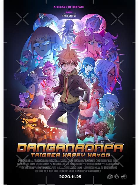 Danganronpa 10th Anniversary Movie Poster Photographic Print For Sale
