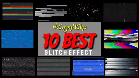 10 Best Glitch Effect Package Glitch Overlay Package Editing Youtube