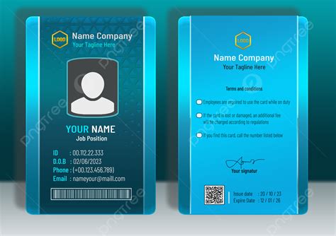 Modern Simple Business Id Card Template Template Download On Pngtree