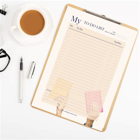 Digital To Do List Planner Printable PDF Daily Task List Productivity