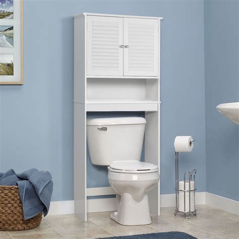 Gymax Bathroom Space Saver Over The Toilet Shelved Storage Cabinet