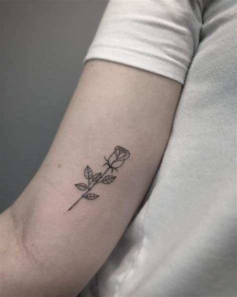 25 Mini Rose Tattoo Design Ideas For Feminine Ink