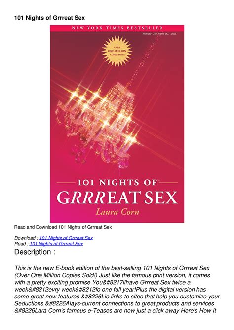 Pdf Read 101 Nights Of Grrreat Sex 101 Nights Of Grrreat Sex Read And Download 101 Nights Of